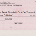 How to fill cheque for self