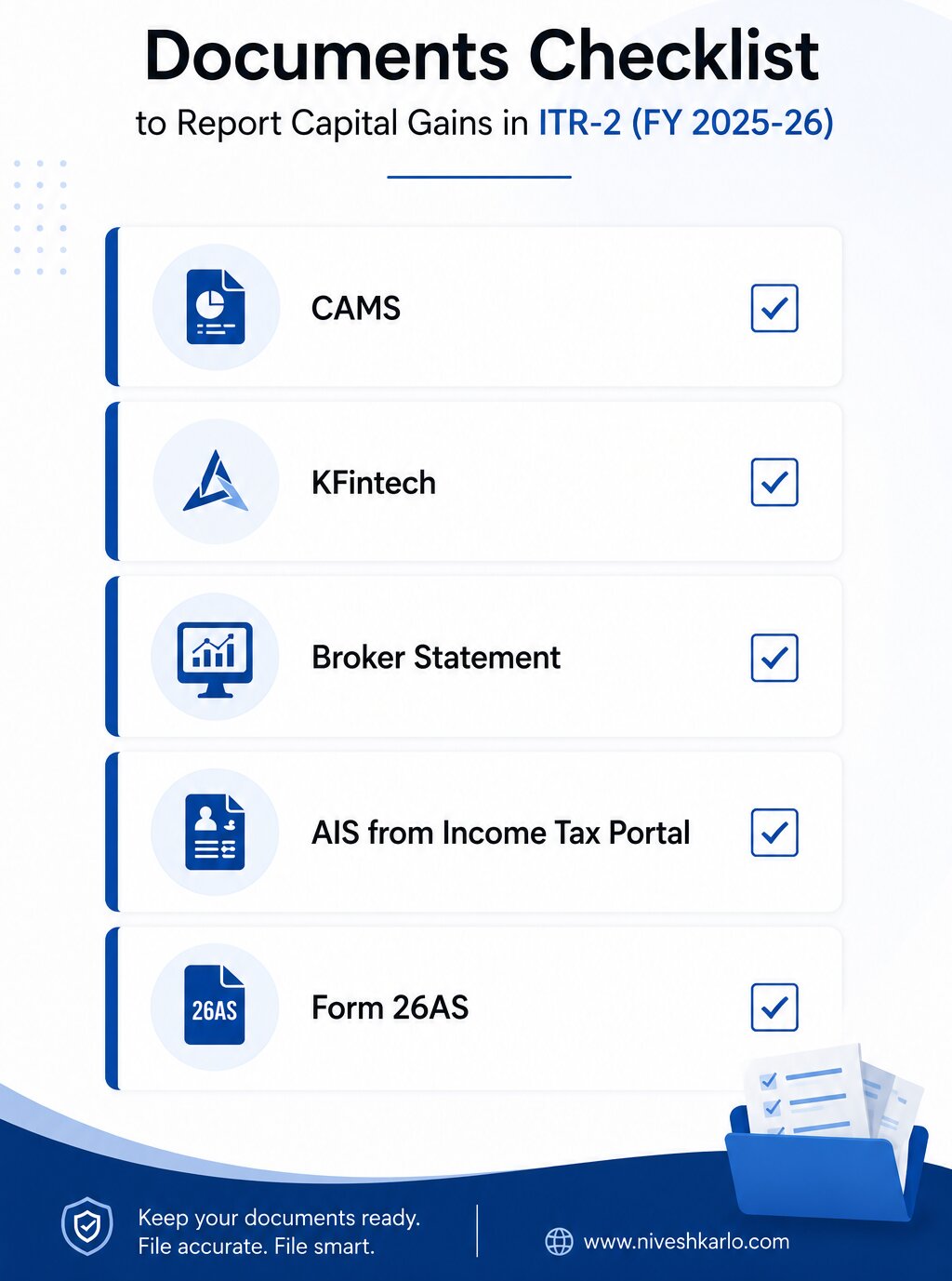 itr-2-capital-gains-documents-checklist-fy-2025-26